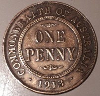 AUSTRALIA : BEAUTIFUL ONE PENNY 1913  KM 23 - Penny