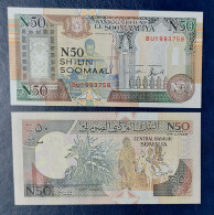Somalia 50 Shillings Soomaali Year 1991 PR2 UNC - Somalia