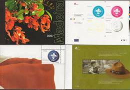 2007 -PORTUGAL-  MADEIRA  - EUROPA  2007- " A CENTENARY SCOUT "- CARNET PRESTIGE - YEAR PACK  DENTADO - 2007