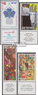 Israel 572,573-575 Mit Tab (kompl.Ausg.) Postfrisch 1973 Einwanderung, Kinderzeichnungen - Nuevos (con Tab)