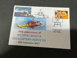 (3-8-2023) 50th Anniversary Of WETSPAC Rescue Helicopter Services (29-9-2023) In Australia - Hélicoptères