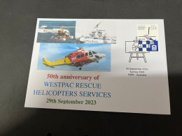 (3-8-2023) 50th Anniversary Of WETSPAC Rescue Helicopter Services (29-9-2023) In Australia - Hélicoptères