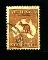 AUSTRALIA - 1929  KANGAROO  6 D.  SMALL MULTIPLE WATERMARK  FINE USED  SG 107 - Dienstmarken