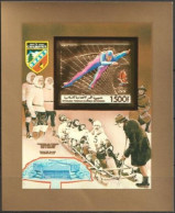 Comores 1992, Olympic Games In Albertville, Skating, BF GOLD  IMPERFORATED - Kunstschaatsen