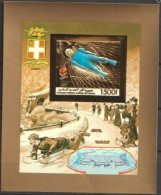 Comores 1992, Olympic Games In Albertville, Sledge Bob, BF GOLD  IMPERFORATED - Comores (1975-...)