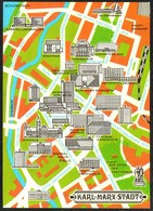 D3248 - TOP Karl Marx Stadt Stadtkarte Stadtplan - Richter - Bild Und Heimat Reichenbach - Chemnitz (Karl-Marx-Stadt 1953-1990)