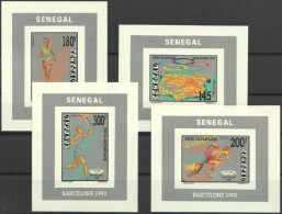 Senegal 1992, Olympic Games In Barcellona, Athletic, 4BF IMPERFORATED - Summer 1992: Barcelona