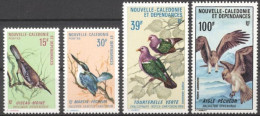 New Caledonia 1970, Birds, Kingfisher, Pigeons, 4val - Marine Web-footed Birds