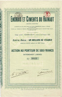 - Titre De 1917 - Engrais Et Ciments Du Hainaut - - Industry