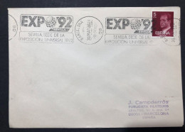 SPAIN, Cover With Special Cancellation « EXPO '92 », « BARCELONA Postmark », 1986 - 1992 – Sevilla (Spanje)