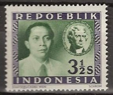 Repoeblik Indonesia 1949 3,5 Sen MNH/** Postfris - Indonesien