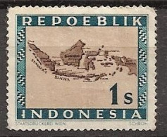 Repoeblik Indonesia 1947   1 Sen Map Of Indonesia 1947 MNH** - Indonesien