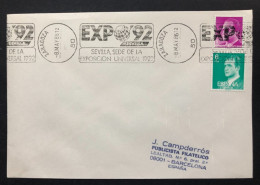 SPAIN, Cover With Special Cancellation « EXPO '92 », « ZARAGOZA Postmark », 1986 - 1992 – Sevilla (Spain)