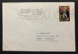 SPAIN, Cover With Special Cancellation « EXPO '92 », « SALAMANCA Postmark », 1989 - 1992 – Sevilla (Spain)