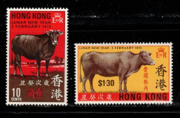 HONG KONG Scott # 273-4 MH - Lunar New Year 1973 - Unused Stamps