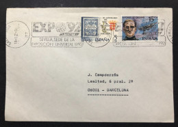 SPAIN, Cover With Special Cancellation « EXPO '92 », « SALAMANCA Postmark », 1988 - 1992 – Sevilla (Spain)