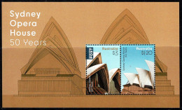 Australia 2023 Sydney Opera House - 50 Years  Minisheet MNH - Nuevos