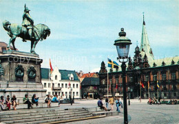 73363108 Malmoe Stortorget Med Statyn Karl X Gustav Malmoe - Suecia