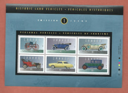 Canada # 1490 Souvenir Sheet MNH - Historic Land Vehicles - 1 - Blocks & Sheetlets