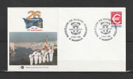 " 60 ANS DU BATAILLON DE MARINS-POMPIERS DE MARSEILLE " Sur Enveloppe Commémorative Du 3/11/1999. - Sapeurs-Pompiers