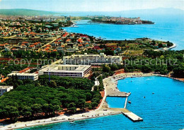 73341643 Zadar Zadra Zara Hotel Borik Ferienanlage Badestrand Fliegeraufnahme Za - Croacia