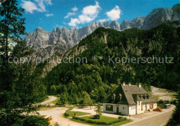73339326 Johnsbach Steiermark Alpengasthof Zur Bachbruecke Im Gesaeuse Gegen Hoc - Autres & Non Classés
