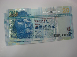 2009 Hong Kong Bank HSBC $20 Banknote UNC €3.5/pc Number Random - Hongkong