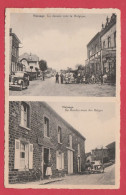 Nagauge ... 2 Vue - La Douane Et Café " Au Rendez-vous Des Belges / Croix De Lorraine - 1954  ( Voir Verso ) - Viroinval