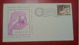 1964 PAKISTAN FDC COVER WITH STAMP UNIVERSAL CHILDRENS DAY - Pakistan