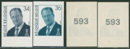 Non Dentelé (1997) - N°2690/91 S.M. Roi Albert II - 1981-2000