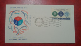1966 PAKISTAN FDC COVER WITH STAMP ARMED FORCES DAY - Pakistan