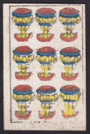 (9 Becher) - Nine Of Cups / Copas / Playing Card Carte A Jouer Spielkarte Cards Cartes / Alouette - Giocattoli Antichi