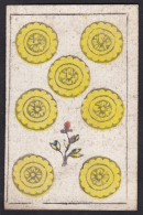 (7 Münzen) - Gold 7 / Seven Of Coins / Oros / Playing Card Carte A Jouer Spielkarte Cards Cartes / Alouette - Jugetes Antiguos