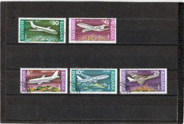 BULGARIE    1990  Y.T. N° 3330  à  3335  Incomplet  Oblitéré - Airmail