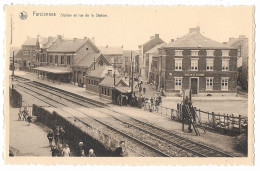 FARCIENNE --  Station Et Rue De La Station ( Animée ) - Farciennes