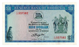 Rhodesia 1 Dollar 1978 P-34c VF+ - Rhodesia