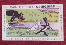 Buvard Pain D'épices Gringoire Le Loup Et L'agneau - Pain D'épices