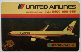 UK Mercury £1  20MERB  - United Airlines - Mercury Communications & Paytelco