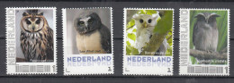 Nederland Persoonlijke : Uilen, Owls, 4 X - Oblitérés