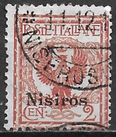 DODECANESE 1912 NISIROS 2 Ct. Redbrown  Vl. 1 Used - Dodecanese