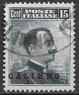 DODECANESE 1912 Black Overprint CALIMNO 15 Ct. Black Vl. 4 - Dodecaneso