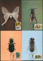 Carte-maximum (CM) - N°1610/13 Insectes - 1971-1980