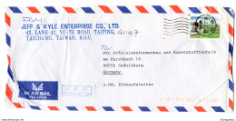 Jeff & Kyle Enterprise, Taiping Air Mail Company Letter Cover Posted 199? To Germany B200120 - Cartas & Documentos