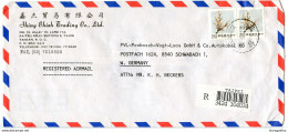 Shing Chieh Trading Co., Taipei Air Mail Company Letter Cover Posted Registeded 198? To Germany B200120 - Storia Postale