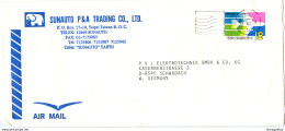 Sunauto P&A Trading Co. Taipei Company Letter Cover Posted 1990 To Germany B200120 - Lettres & Documents