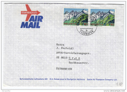 Swissair Air Mail Letter Cover Travelled 1977 To Graz Bb160217 - Other (Air)