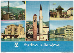 Sarajevo Islam Moschee Old Postcard Travelled 1973 Bb151023 - Islam