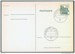 Germany Berlin Postal Stationery Postcard Postkarte Postmarked Bb - Postkarten - Ungebraucht