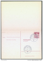 Germany Berlin Postal Stationery Postcard Answer Postkarte Mit Antwortkarte Postmarked Bb - Cartes Postales - Neuves