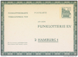 Germany Berlin Postal Stationery Postcard Postkarte Funkloterie Unused Bb - Postkaarten - Ongebruikt